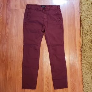 PacSun maroon pants men's skinny